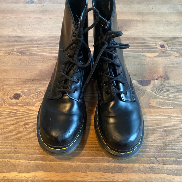 Dr Martens Leather Lace Up Boots - Picture 2 of 4